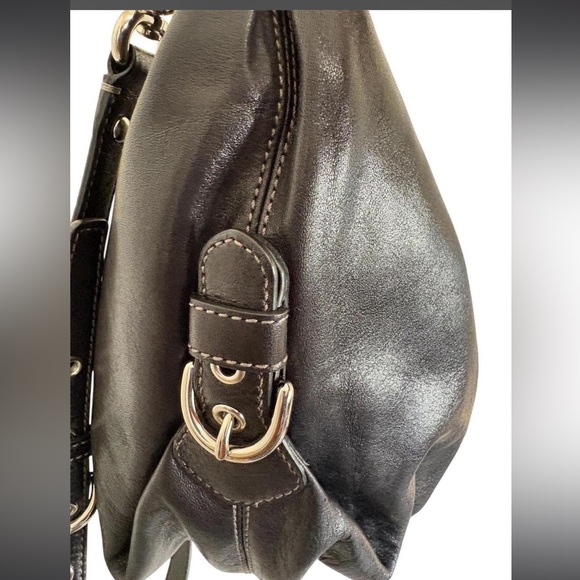 COACH Madison Hailey Black Leather Hobo Bag - Picture 5 of 11